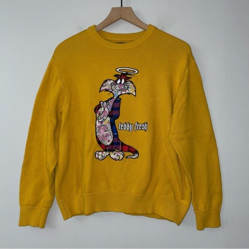 Looney Tunes x Teddy Fresh Applique Sweater Sylvester - Picture 2 of 6